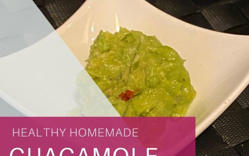 Healthy homemade guacamole recipe